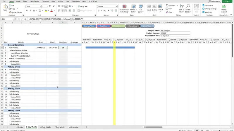 Project Schedule (Macro) Tutorial thumbnail