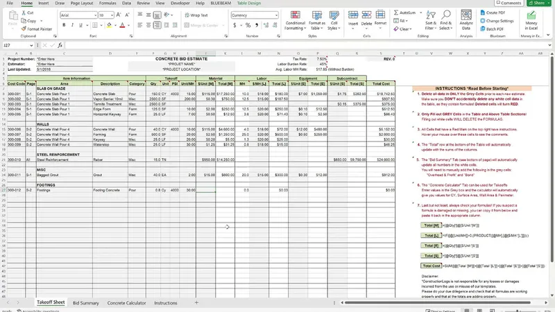 Concrete Estimating Tutorial thumbnail